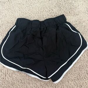 FP Movement by Free People Black Athletic Shorts with White Trim